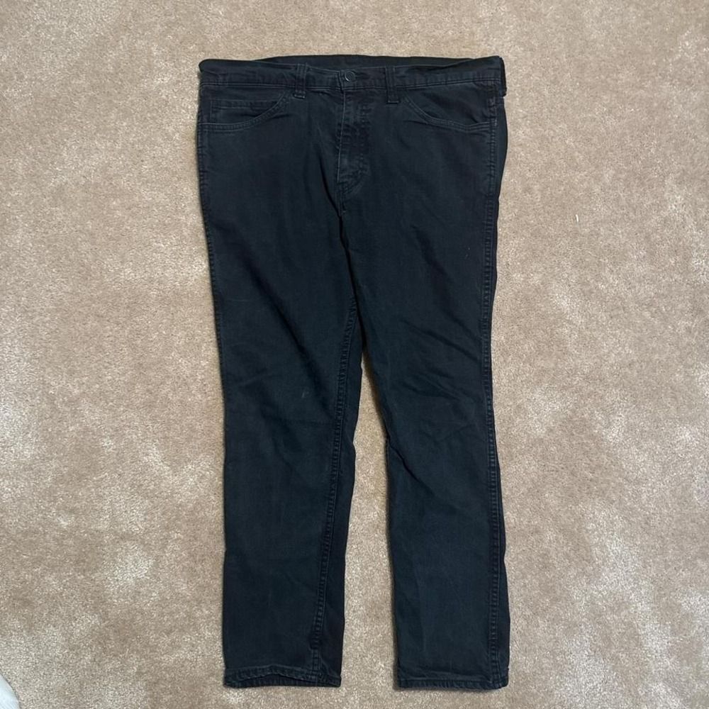 Washed Faded Black Vintage Thrifted 90s Y2K straight legged fit jeans